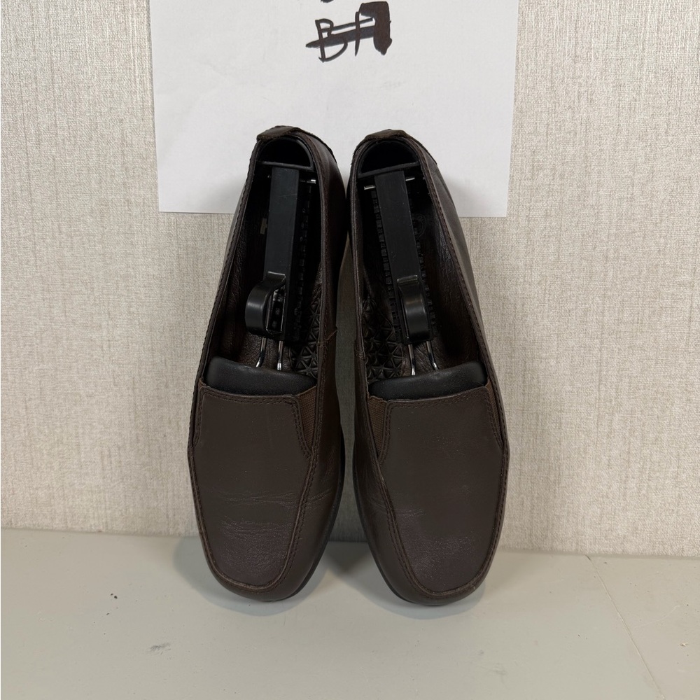 Hush Puppies Womens Heaven Loafers H55541 Leather Slip On Brown Size 7.5M